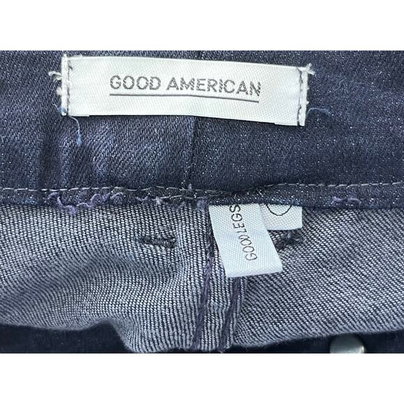 Good American Jeans Size 26 Good Legs High Rise Dark Wash Ankle Preppy - Picture 7 of 9